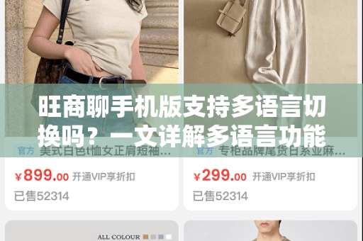 旺商聊手机版支持多语言切换吗？一文详解多语言功能与使用指南